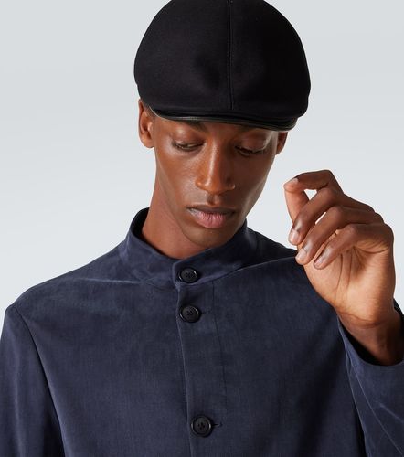 Casquette gavroche en laine mélangée - Giorgio Armani - Modalova