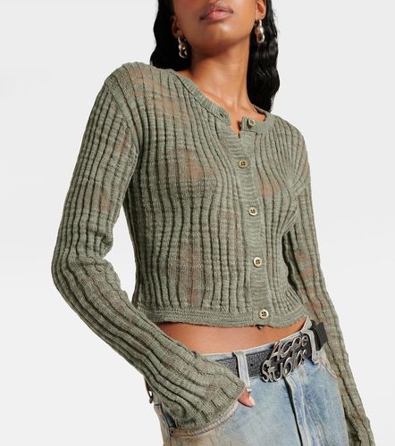 Cardigan en lin mélangé - Acne Studios - Modalova