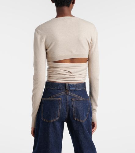 Alaïa Top cache-cœur en cachemire et laine mélangée - Alaia - Modalova
