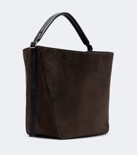 Sac porté épaule Carlo en daim - Moncler - Modalova
