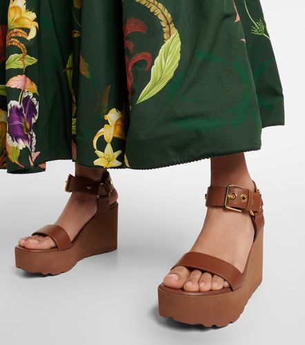 Sandales compensées en cuir à plateforme - Gianvito Rossi - Modalova
