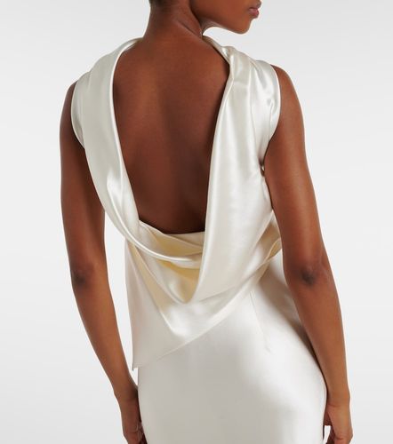 Robe de mariée bustier River en soie et laine - Danielle Frankel - Modalova