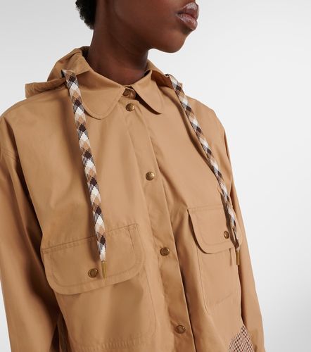 Veste à capuche en coton mélangé - Moncler - Modalova