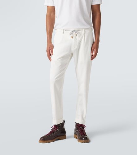 Pantalon ajusté en coton mélangé - Eleventy - Modalova