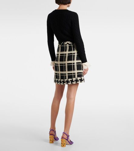 Mini-jupe Mossi en tweed de laine mélangée - Valentino - Modalova