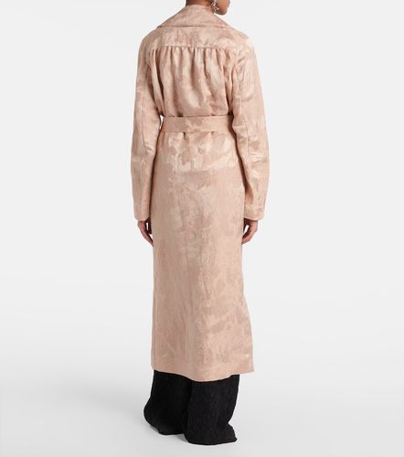 Manteau en jacquard de lin mélangé - Dries Van Noten - Modalova