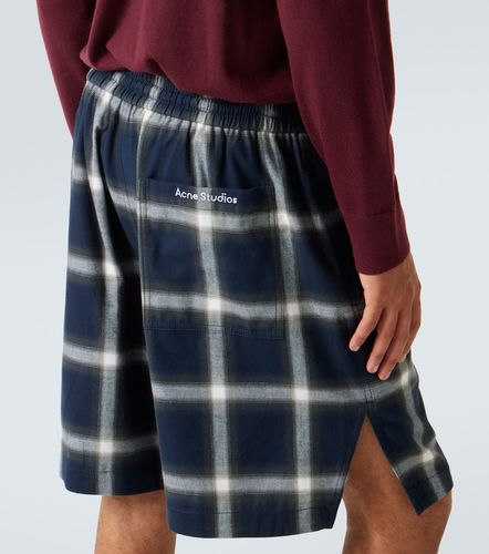 Short en coton à carreaux - Acne Studios - Modalova