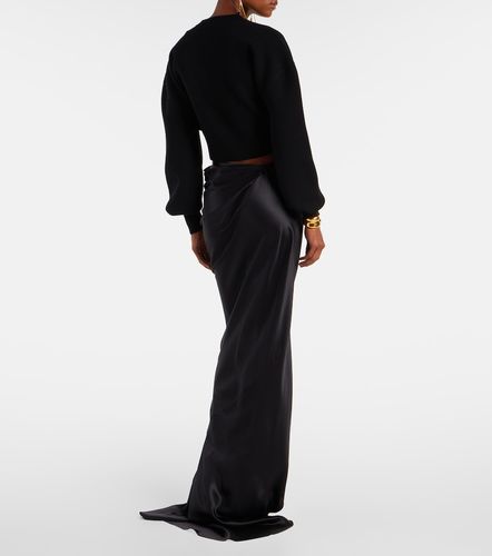 Jupe longue asymétrique en satin de soie - Tom Ford - Modalova