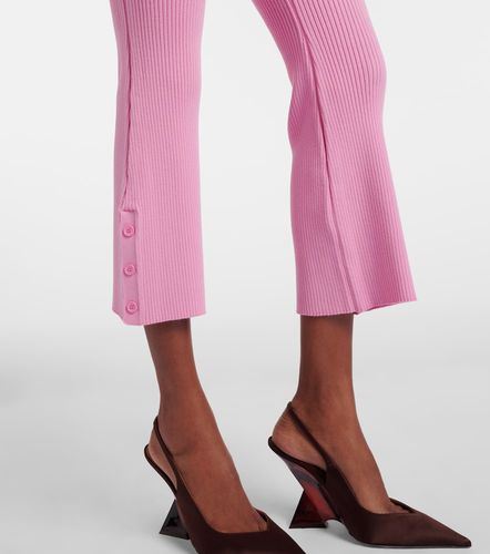 Courrèges Pantalon capri en maille côtelée avec ceinture - Courreges - Modalova