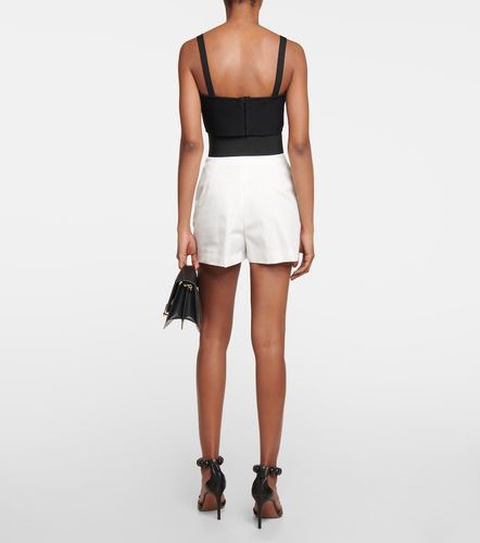 Alaïa Short en coton mélangé à taille haute - Alaia - Modalova