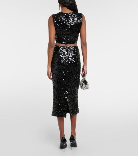 Dolce&Gabbana Crop top à sequins - Dolce&Gabbana - Modalova