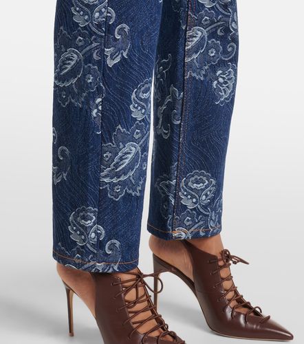 Jean slim en jacquard à fleurs - Etro - Modalova