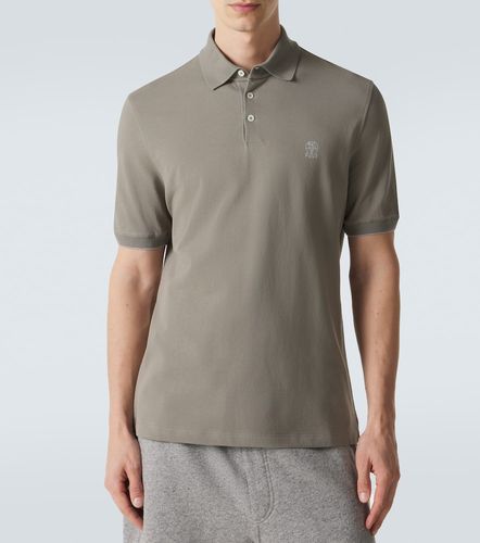 Polo en piqué de coton - Brunello Cucinelli - Modalova