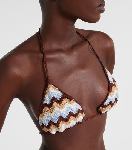 Haut de bikini Summer Chevron en crochet de coton - Anna Kosturova - Modalova