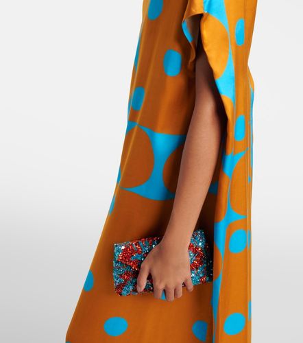 Robe longue imprimée en satin - Dries Van Noten - Modalova