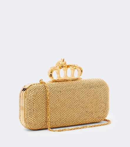 Pochette Knuckle en cuir à ornements - McQueen - Modalova
