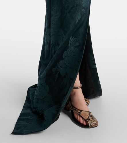 Robe longue en jacquard à fleurs - Dries Van Noten - Modalova