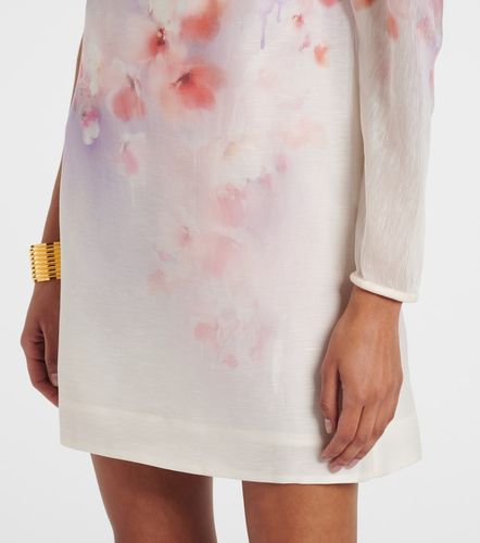 Robe Scarlet en lin et soie à fleurs - Zimmermann - Modalova