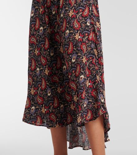 Robe midi Amina en crêpe à fleurs - Rixo - Modalova