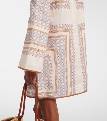 Robe tunique imprimé en lin - Zimmermann - Modalova