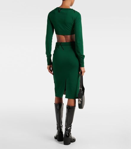 Pull cropped Argyle en coton - Burberry - Modalova