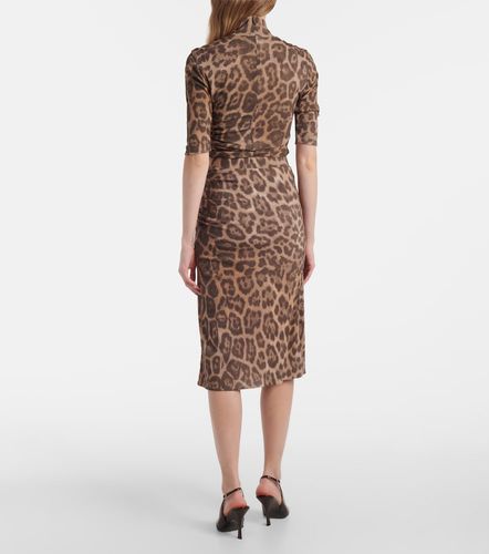 Jupe midi à motif léopard - Stella McCartney - Modalova