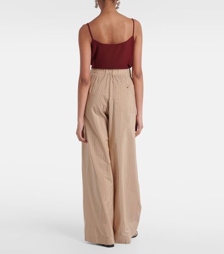 Pantalon ample rayé en coton mélangé - Dries Van Noten - Modalova