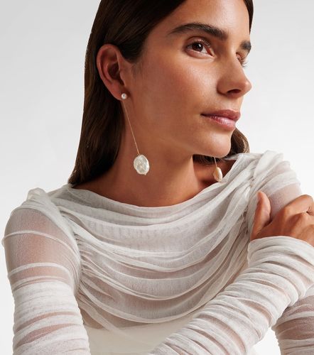 Boucles d’oreilles en or 14 ct et perles - Mateo - Modalova