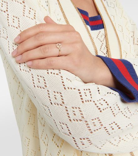 Bague Interlocking G en or 18 ct et diamants - Gucci - Modalova
