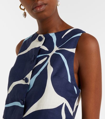 Robe Rhoda en lin imprimée - Cala de la Cruz - Modalova