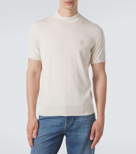 Pull en coton à logo - Brunello Cucinelli - Modalova