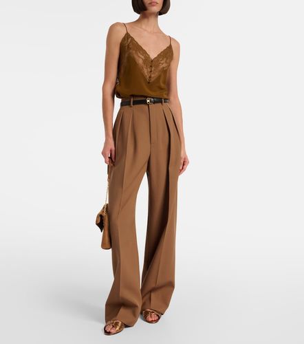 Mules Babylone en cuir métallisé - Saint Laurent - Modalova