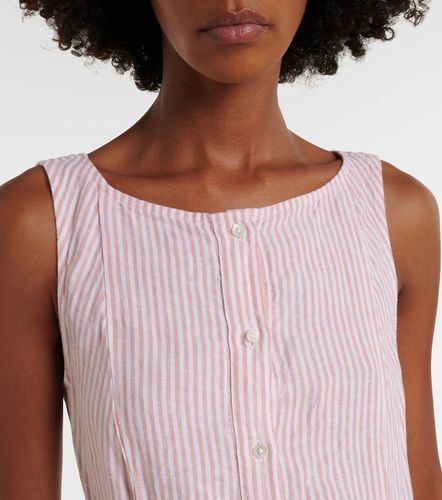 Robe midi en lin à rayures - Polo Ralph Lauren - Modalova