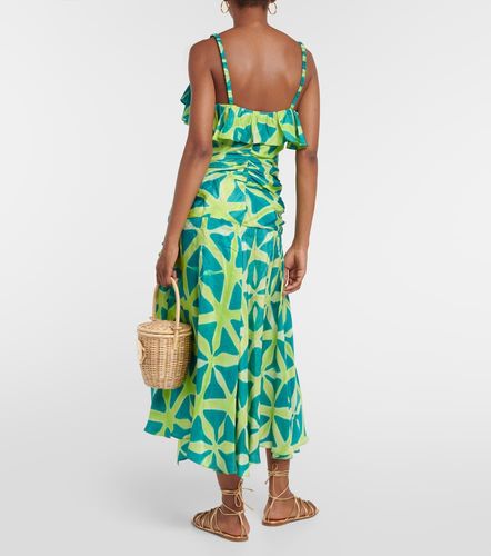 Robe longue Zoya imprimée en soie - Ulla Johnson - Modalova