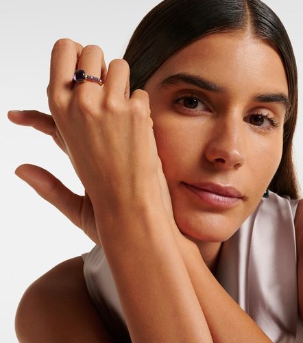 Bague Nudo Petit en or rose et blanc 18 ct, améthyste et jade - Pomellato - Modalova