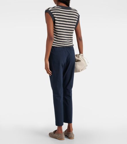 Pantalon chino en coton mélangé - Brunello Cucinelli - Modalova