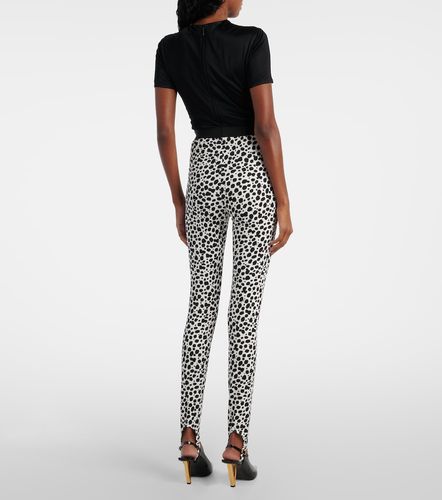 Versace Legging à motif léopard - Versace - Modalova