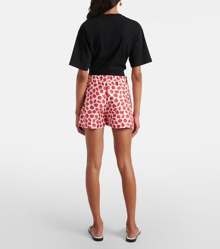 Versace Short en soie à fleurs - Versace - Modalova