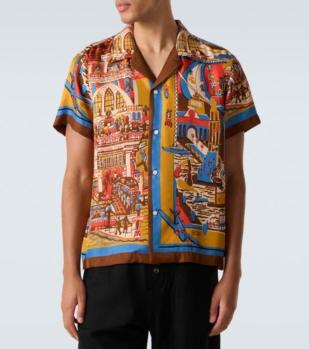 Chemise Manhattan Island imprimée en soie - Bode - Modalova