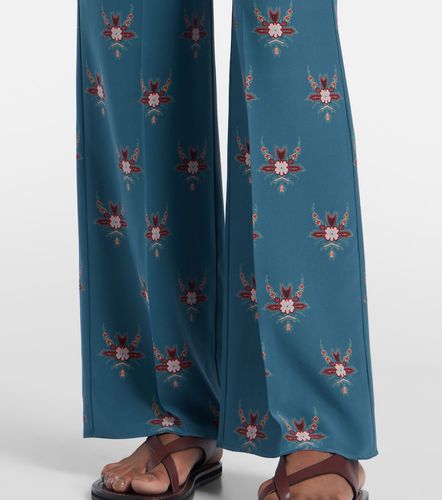 Pantalon évasé en soie à fleurs - Etro - Modalova