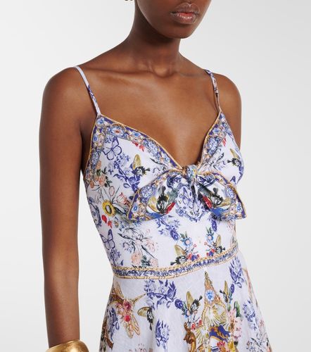 Camilla Robe midi en lin imprimée - Camilla - Modalova