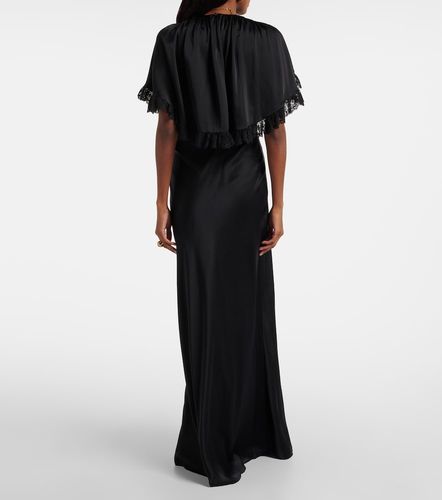 Chloé Robe longue en soie et dentelle - Chloe - Modalova