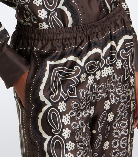 Pantalon ample Morgan en soie à imprimé - Nili Lotan - Modalova