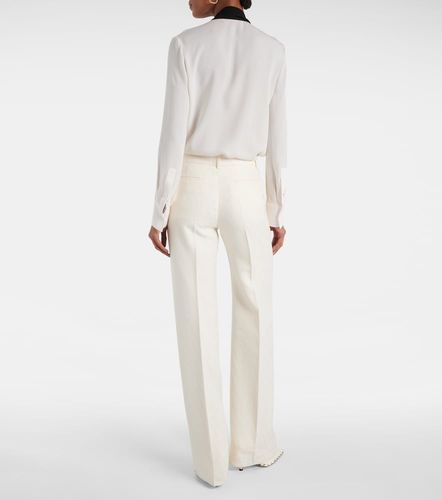 Pantalon ample de mariée en laine et soie - Valentino - Modalova