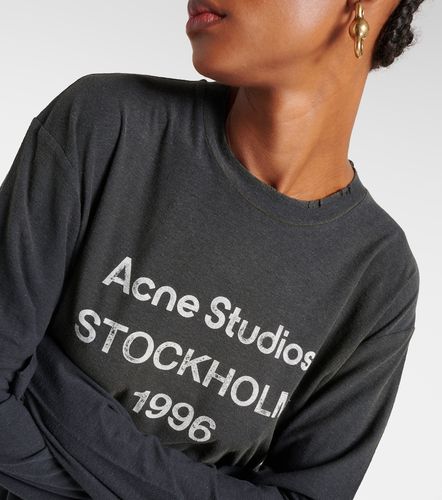 Top en coton mélangé à logo - Acne Studios - Modalova
