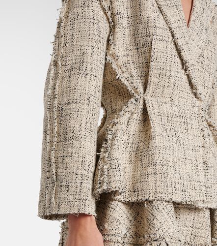 Veste en tweed de coton mélangé - Erdem - Modalova