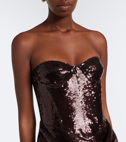 Robe bustier à sequins - The New Arrivals Ilkyaz Ozel - Modalova