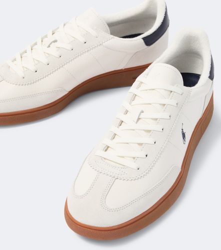Baskets en cuir et daim - Polo Ralph Lauren - Modalova