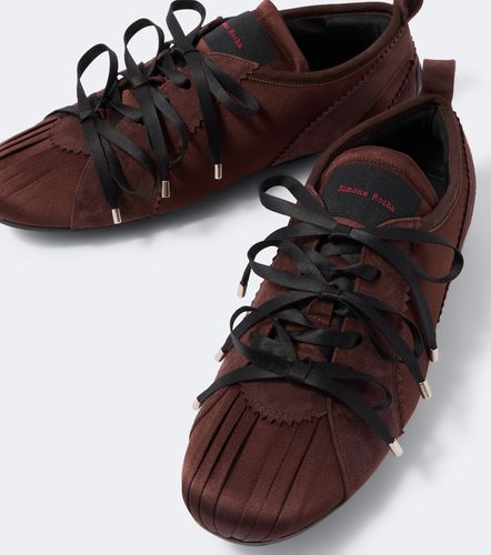 Baskets Ballerina Grip en satin et daim - Simone Rocha - Modalova