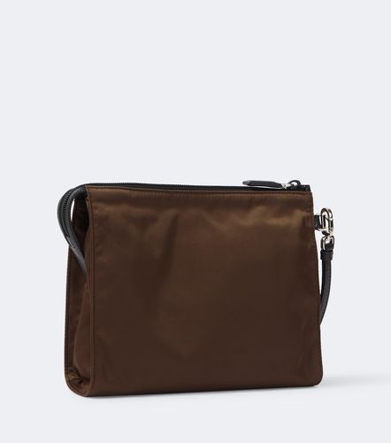 Pochette Re-Nylon avec finitions en cuir - Prada - Modalova
